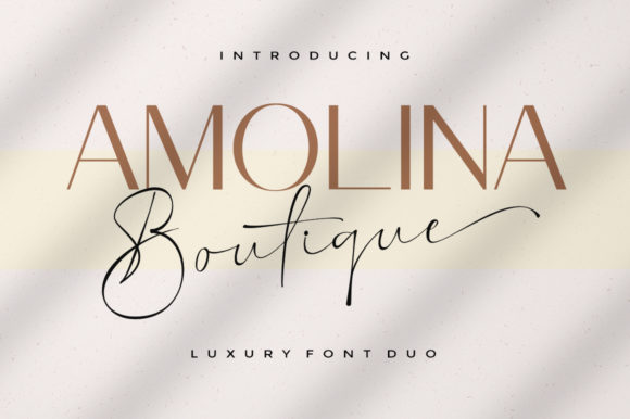 Amolina Boutique Font: A Creative Typeface for Makers and Designers