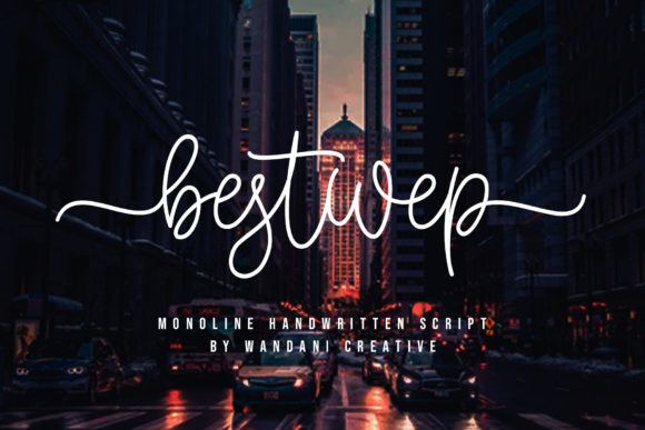 Bestwep Font: A Sweet and Flowing Typeface for Creative Branding