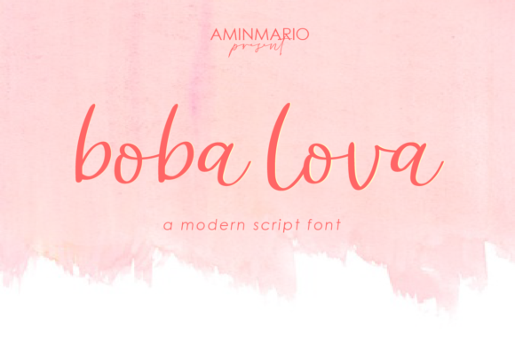Boba Lova: A Script Font That Elevates Editorial Design