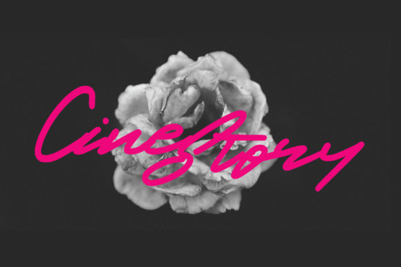 Cinestory Font: A Handwritten Typeface for Craft Creators