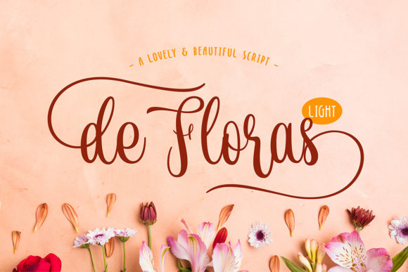 De Floras: A Script Font with Elegance and Versatility