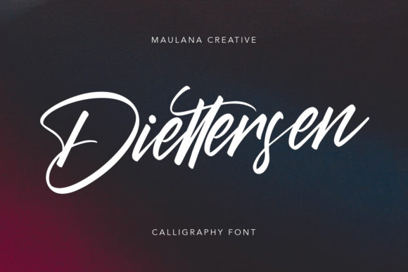 Diettersen: A Script Font with Personality