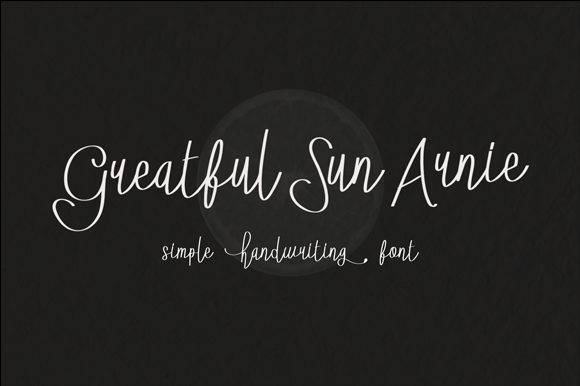 Greatful Sun Arnie: A Handwritten Typeface for Editorial Elegance