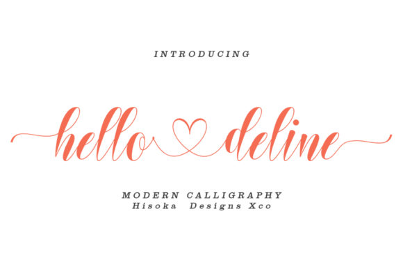 Hello Deline: A Script Font with Editorial Elegance