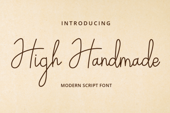 High Handmade Font Review: A Modern Script for Creative Branding