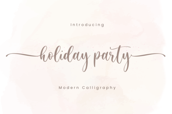 Holiday Party Font: A Premium Script for Business Branding