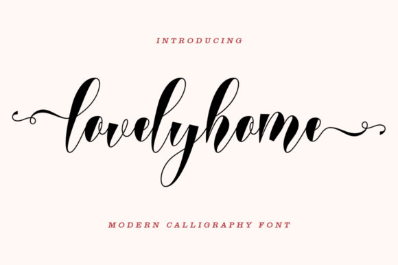 Introducing the Elegant Script Font: Lovelyhome