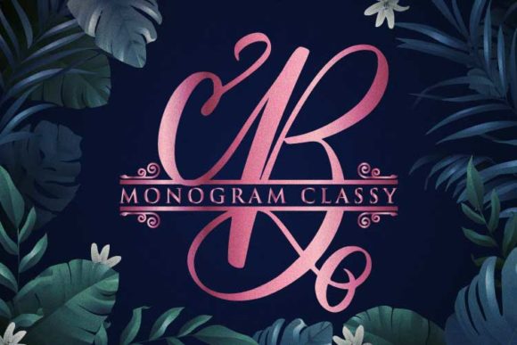 Monogram Classy: A Handwritten Typeface for Sophisticated Branding