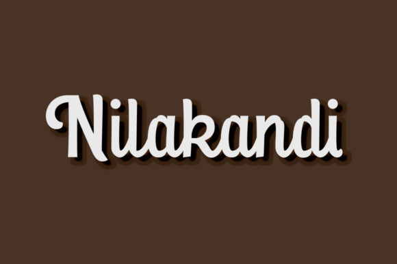 Nilakandi: A Handwritten Font That Feels Both Timeless and Trendy