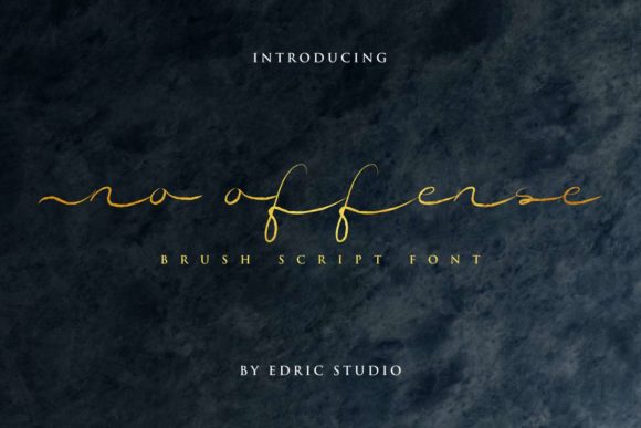 No Offense Font: A Delightful Handwritten Typeface for Creative Branding
