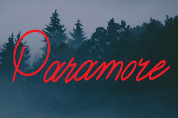 Paramore Font: A Handwritten Typeface for Professional Branding