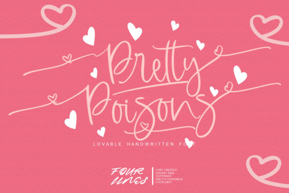 Pretty Poisons: A Handwritten Font That Elevates Editorial Design