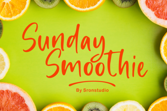 Sunday Smoothie: A Handwritten Typeface That Elevates Your Craft