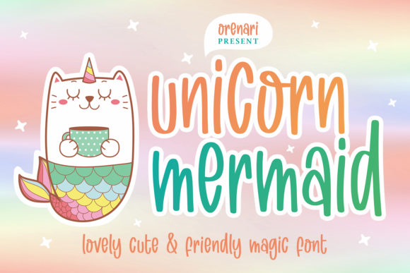 Unicorn Mermaid: A Handwritten Typeface for Crafters and Creators