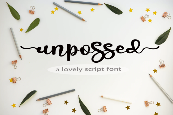 Unpossed Font: A Handwritten Typeface for Editorial Elegance